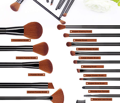 15pcs Premium Cosmetic Makeup Brush Set